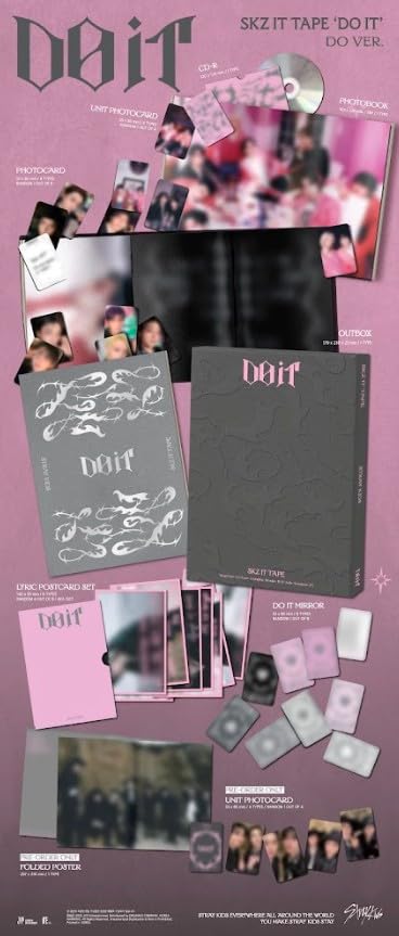 Amazon.com: (Felix) Stray kids SKZ IT TAPE DO IT Album 4p Set